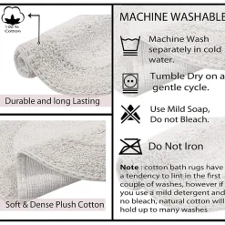 Home Weavers Inc Double Ruffle 17X24 Inch Quick Dry Bath Rug