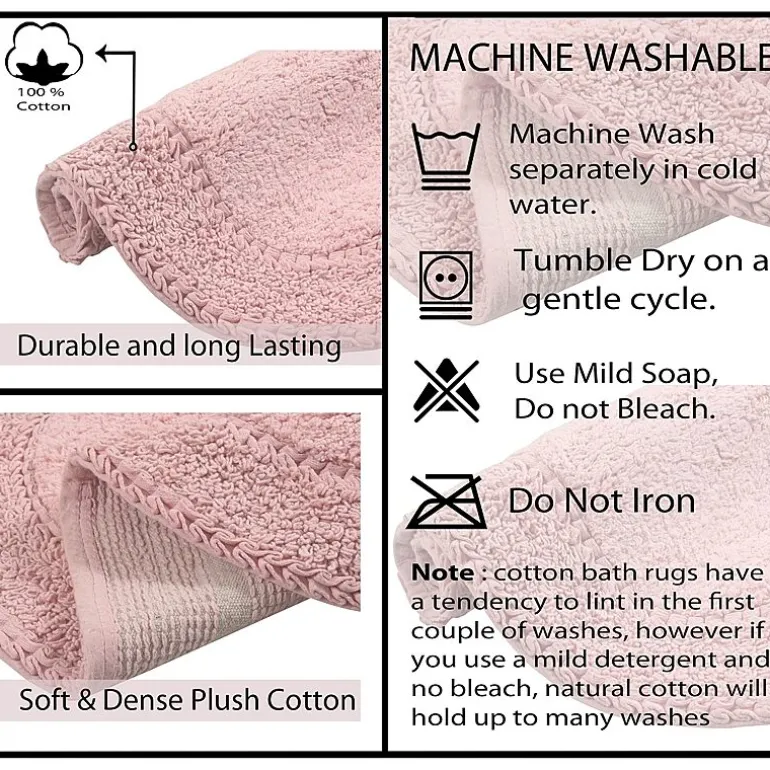 Home Weavers Inc Double Ruffle 17X24 Inch Quick Dry Bath Rug