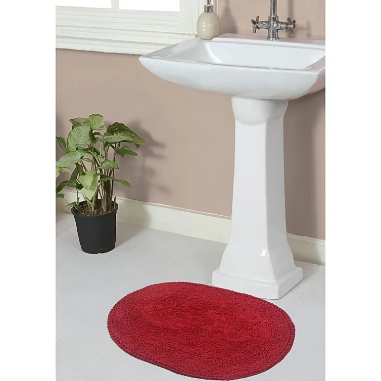 Home Weavers Inc Double Ruffle 17X24 Inch Quick Dry Bath Rug