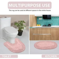 Home Weavers Inc Double Ruffle 17X24 Inch Quick Dry Bath Rug