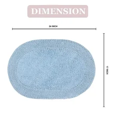 Home Weavers Inc Double Ruffle 17X24 Inch Quick Dry Bath Rug