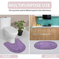 Home Weavers Inc Double Ruffle 17X24 Inch Quick Dry Bath Rug