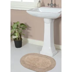 Home Weavers Inc Double Ruffle 17X24 Inch Quick Dry Bath Rug