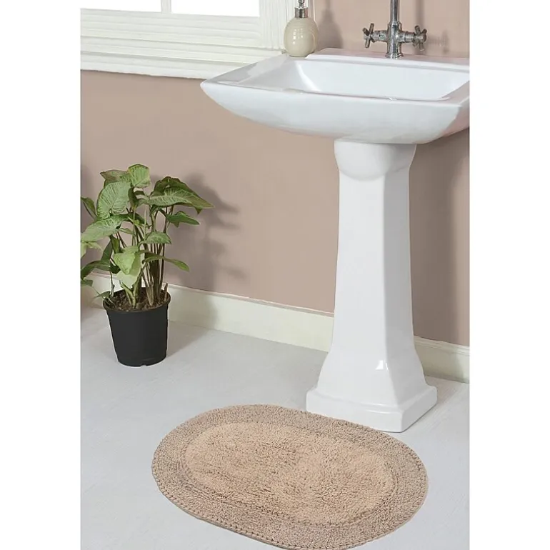 Home Weavers Inc Double Ruffle 17X24 Inch Quick Dry Bath Rug