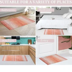 Home Weavers Inc Gradation Quick Dry 17X24 Inch Bath Rug