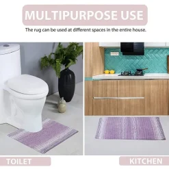 Home Weavers Inc Gradation Quick Dry 17X24 Inch Bath Rug