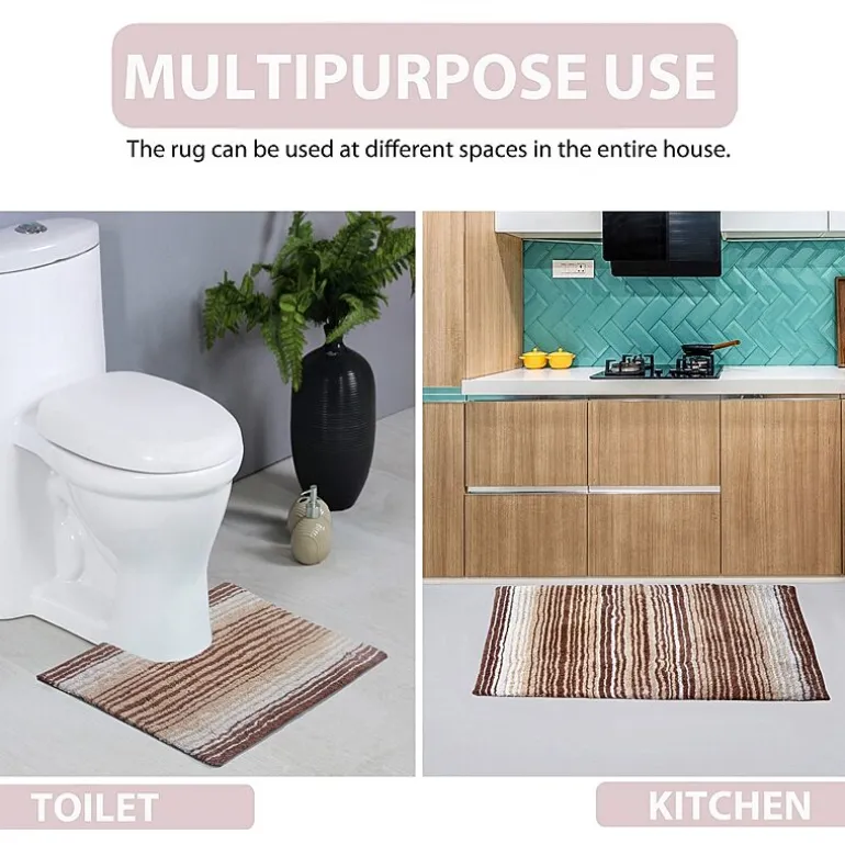 Home Weavers Inc Gradiation Quick Dry Bath Rug