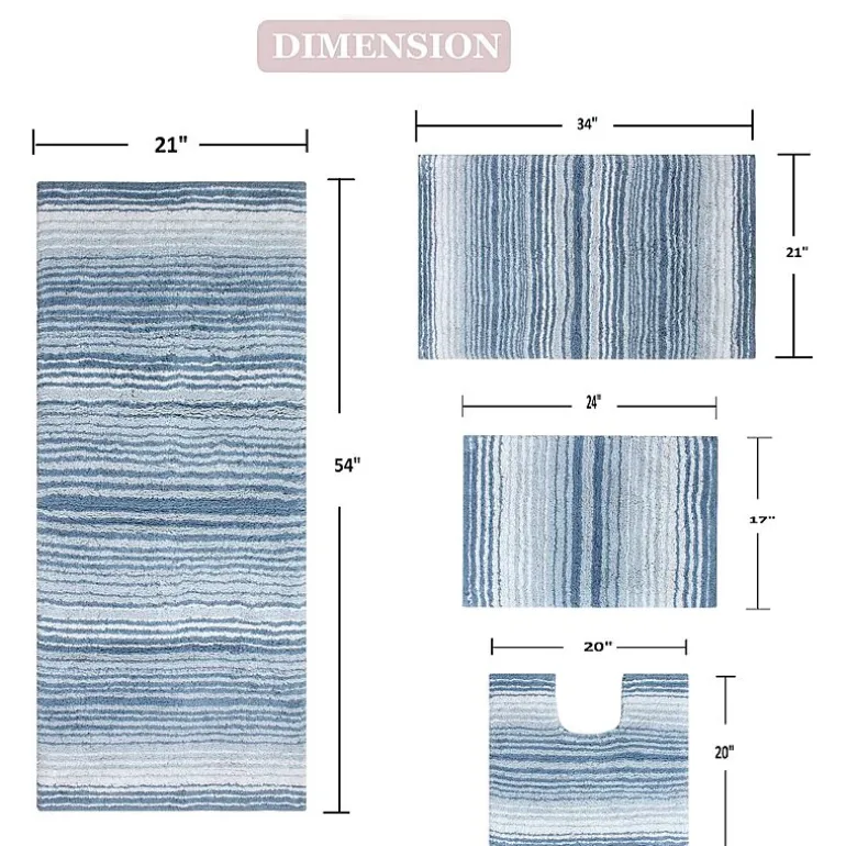 Home Weavers Inc Gradiation Quick Dry Bath Rug