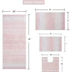 Home Weavers Inc Gradiation Quick Dry Bath Rug