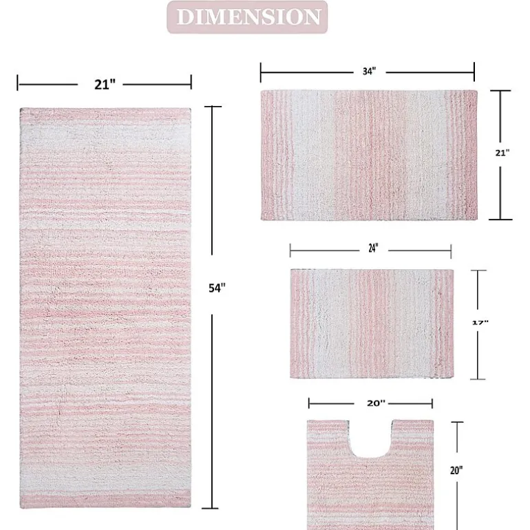 Home Weavers Inc Gradiation Quick Dry Bath Rug