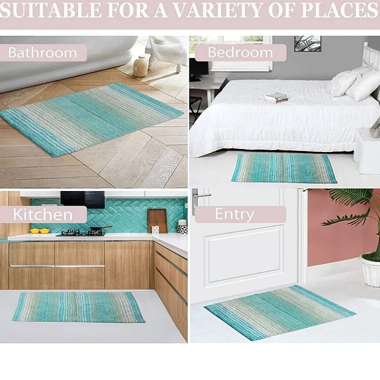 Home Weavers Inc Gradiation Quick Dry Bath Rug
