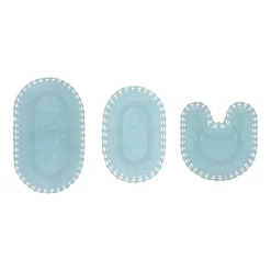 Home Weavers Inc Hampton Crochet 3-pc. Reversible Bath Rug Set