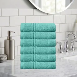 Home Weavers Inc Hazel Collection 100% Cotton Zero Twist 6-pc. Quick Dry Washcloth
