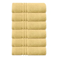 Home Weavers Inc Hazel Collection 100% Cotton Zero Twist 6-pc. Quick Dry Washcloth