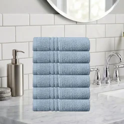 Home Weavers Inc Hazel Collection 100% Cotton Zero Twist 6-pc. Quick Dry Washcloth