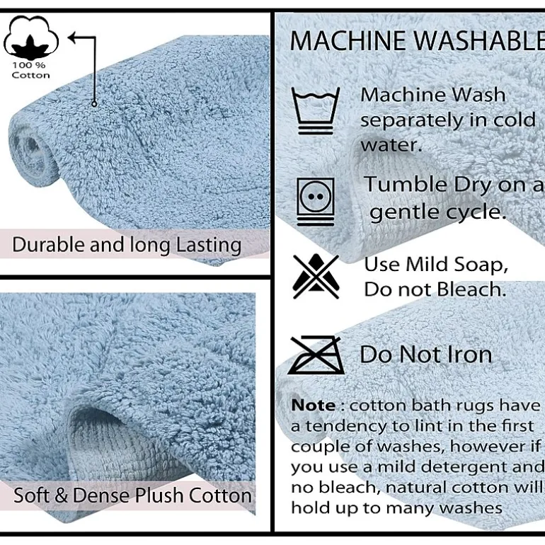 Home Weavers Inc Waterford 3-pc. Quick Dry Bath Rug Set