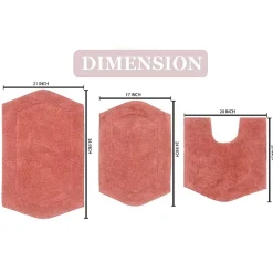 Home Weavers Inc Waterford 3-pc. Quick Dry Bath Rug Set