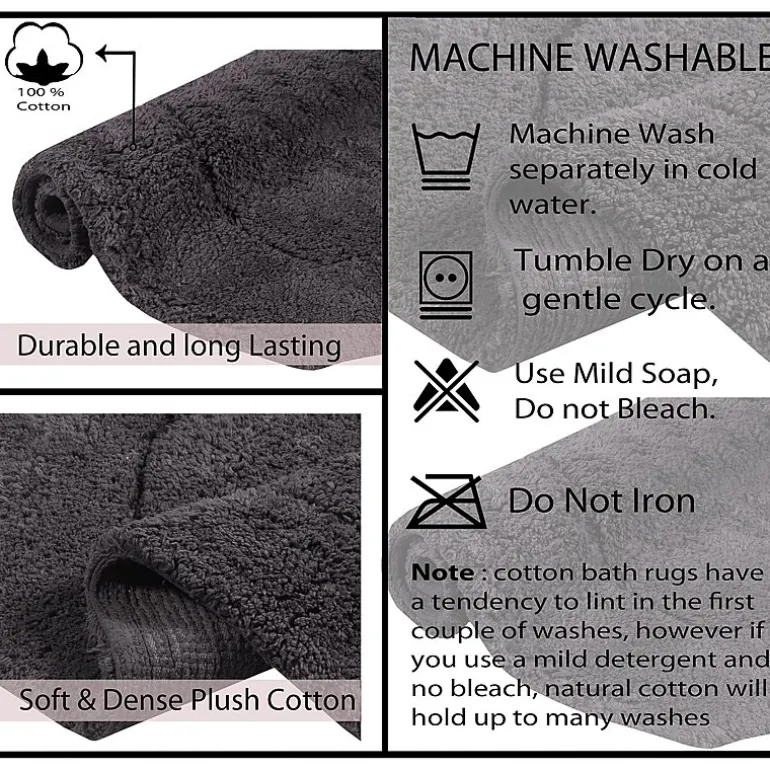Home Weavers Inc Waterford 3-pc. Quick Dry Bath Rug Set