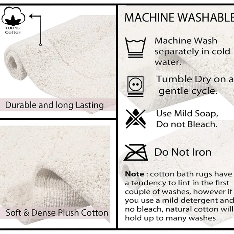 Home Weavers Inc Waterford 3-pc. Quick Dry Bath Rug Set