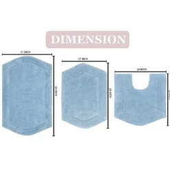 Home Weavers Inc Waterford 3-pc. Quick Dry Bath Rug Set