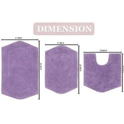 Home Weavers Inc Waterford 3-pc. Quick Dry Bath Rug Set