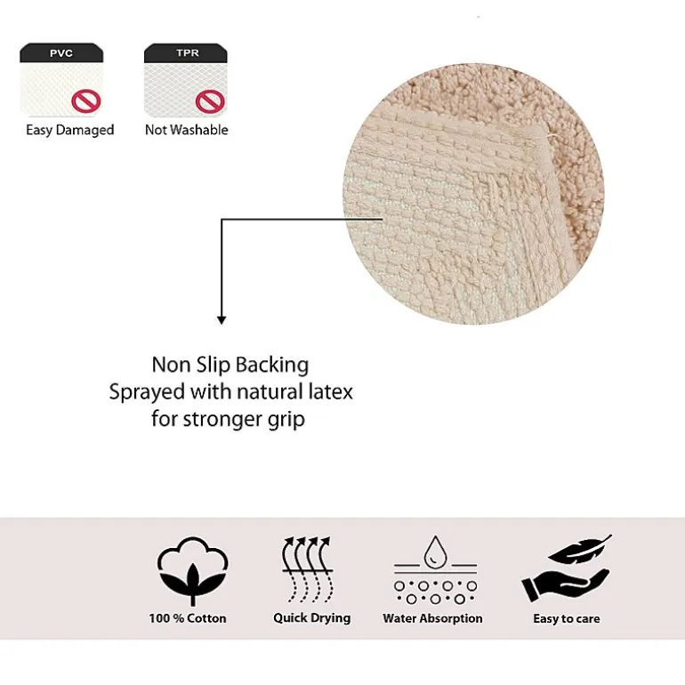 Home Weavers Inc Waterford 3-pc. Quick Dry Bath Rug Set
