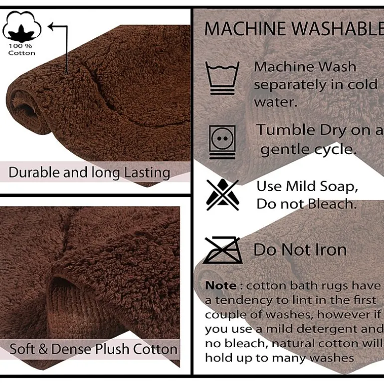 Home Weavers Inc Waterford 3-pc. Quick Dry Bath Rug Set