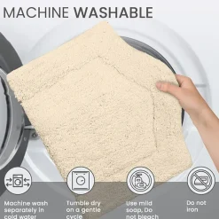 Home Weavers Inc Waterford Quick Dry 20X20 Inch Bath Rug