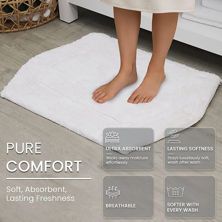 Home Weavers Inc Waterford Quick Dry 17X24 Inch Bath Rug