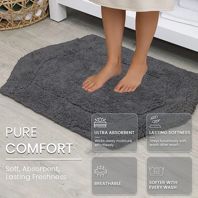 Home Weavers Inc Waterford Quick Dry 17X24 Inch Bath Rug