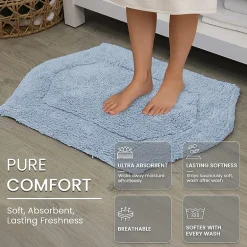 Home Weavers Inc Waterford Quick Dry 17X24 Inch Bath Rug