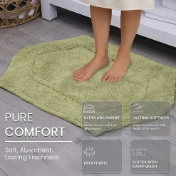 Home Weavers Inc Waterford Quick Dry 17X24 Inch Bath Rug