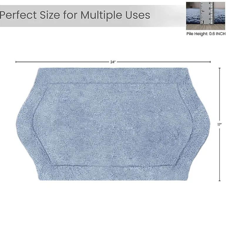 Home Weavers Inc Waterford Quick Dry 17X24 Inch Bath Rug