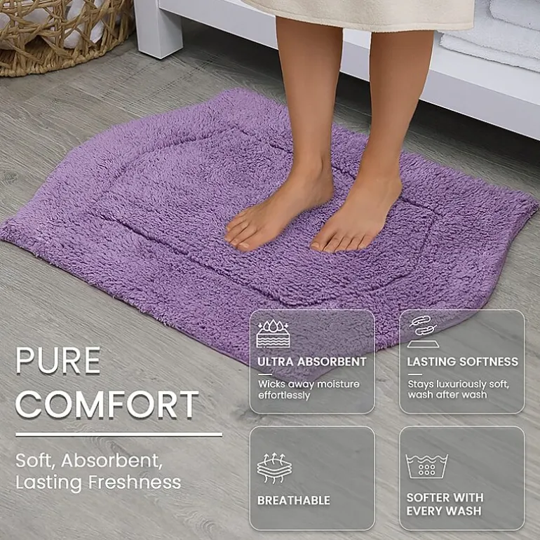 Home Weavers Inc Waterford Quick Dry 17X24 Inch Bath Rug