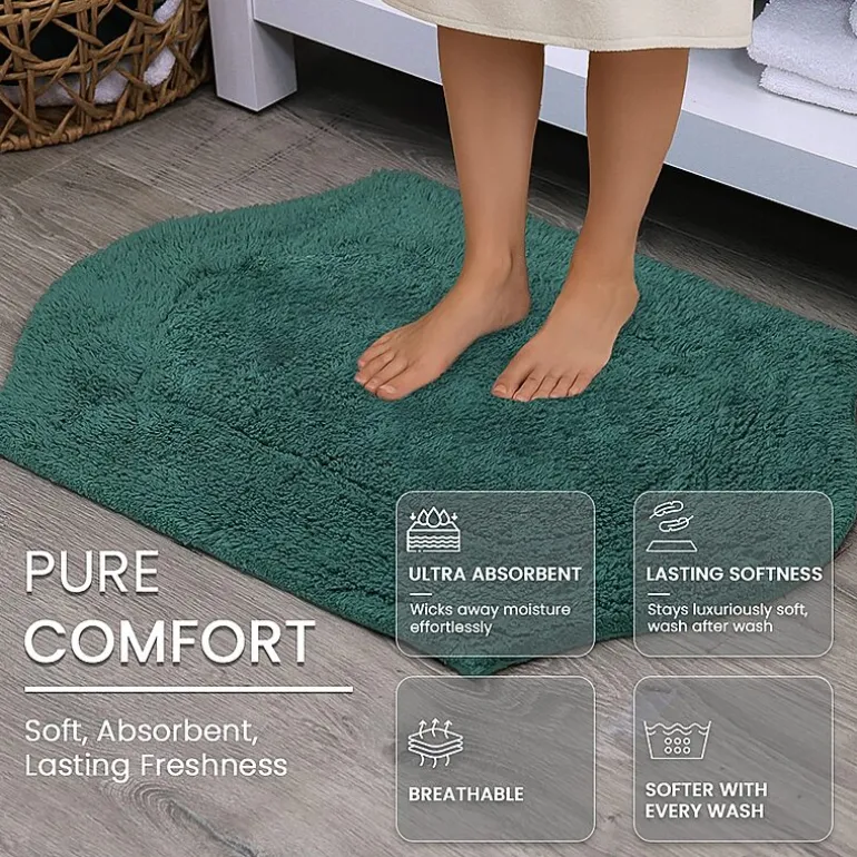 Home Weavers Inc Waterford Quick Dry 17X24 Inch Bath Rug