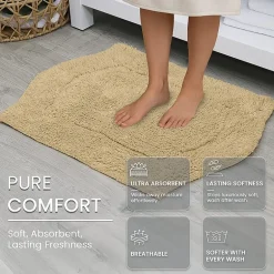 Home Weavers Inc Waterford Quick Dry 17X24 Inch Bath Rug