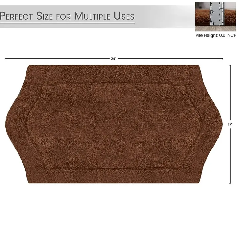 Home Weavers Inc Waterford Quick Dry 17X24 Inch Bath Rug