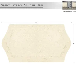 Home Weavers Inc Waterford Quick Dry 17X24 Inch Bath Rug