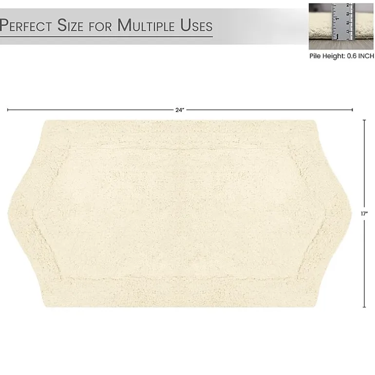 Home Weavers Inc Waterford Quick Dry 17X24 Inch Bath Rug