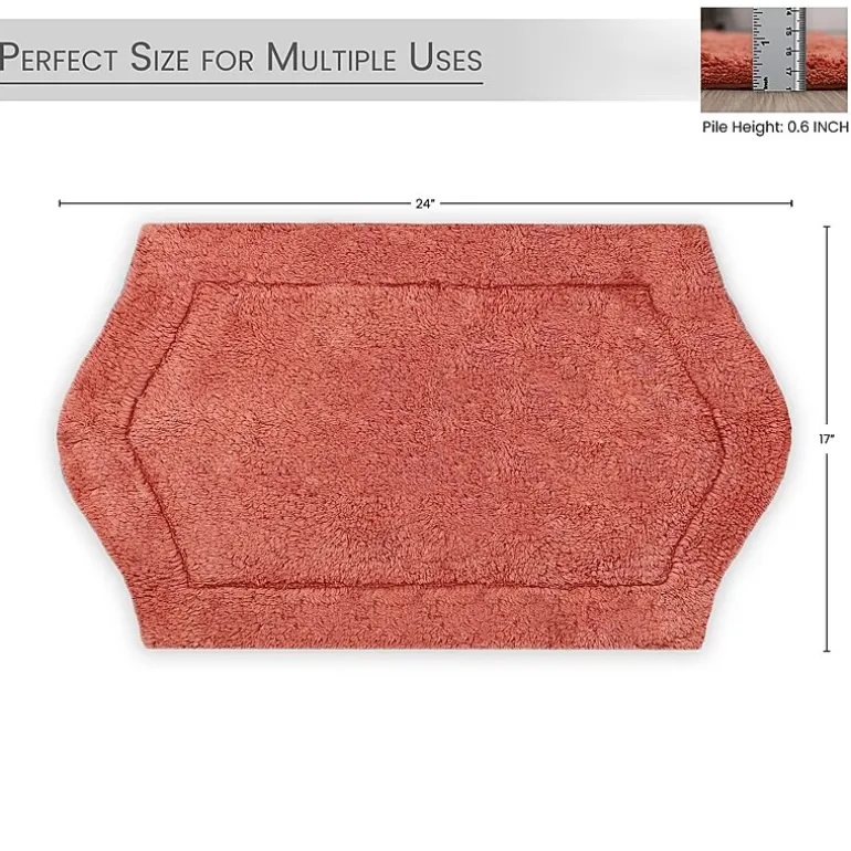 Home Weavers Inc Waterford Quick Dry 17X24 Inch Bath Rug