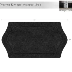 Home Weavers Inc Waterford Quick Dry 17X24 Inch Bath Rug