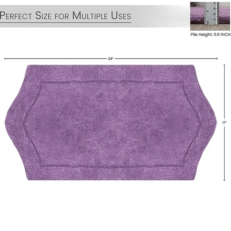 Home Weavers Inc Waterford Quick Dry 17X24 Inch Bath Rug