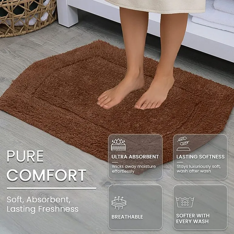 Home Weavers Inc Waterford Quick Dry 17X24 Inch Bath Rug
