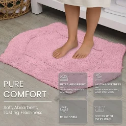 Home Weavers Inc Waterford Quick Dry 17X24 Inch Bath Rug