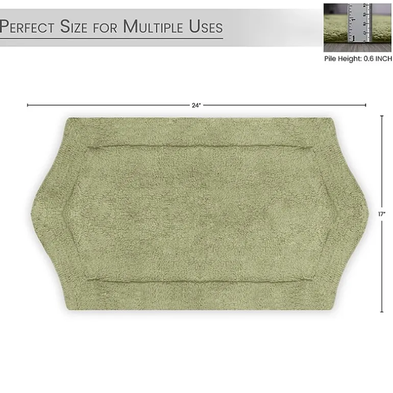 Home Weavers Inc Waterford Quick Dry 17X24 Inch Bath Rug