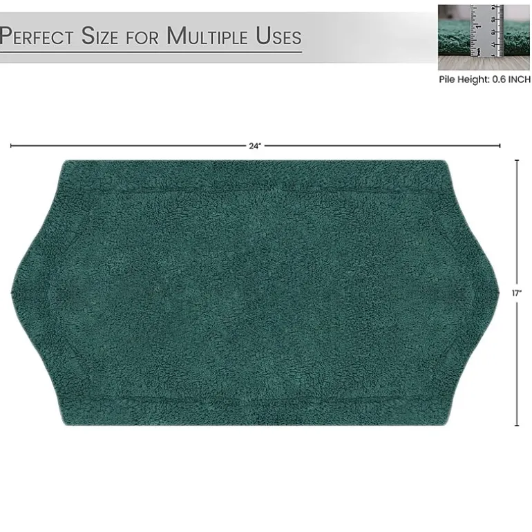 Home Weavers Inc Waterford Quick Dry 17X24 Inch Bath Rug