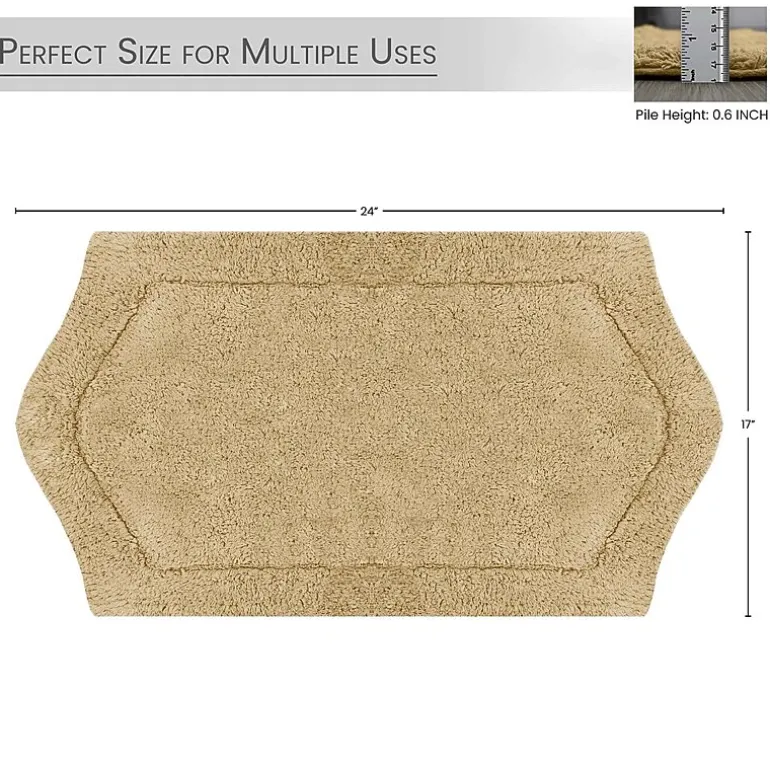 Home Weavers Inc Waterford Quick Dry 17X24 Inch Bath Rug