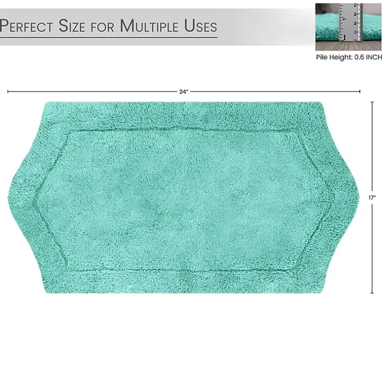 Home Weavers Inc Waterford Quick Dry 17X24 Inch Bath Rug