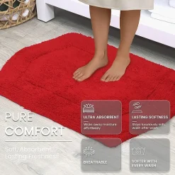 Home Weavers Inc Waterford Quick Dry 17X24 Inch Bath Rug
