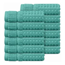 Home Weavers Inc Willow Collection 100% Cotton Zero Twist 12-pc. Quick Dry Washcloth